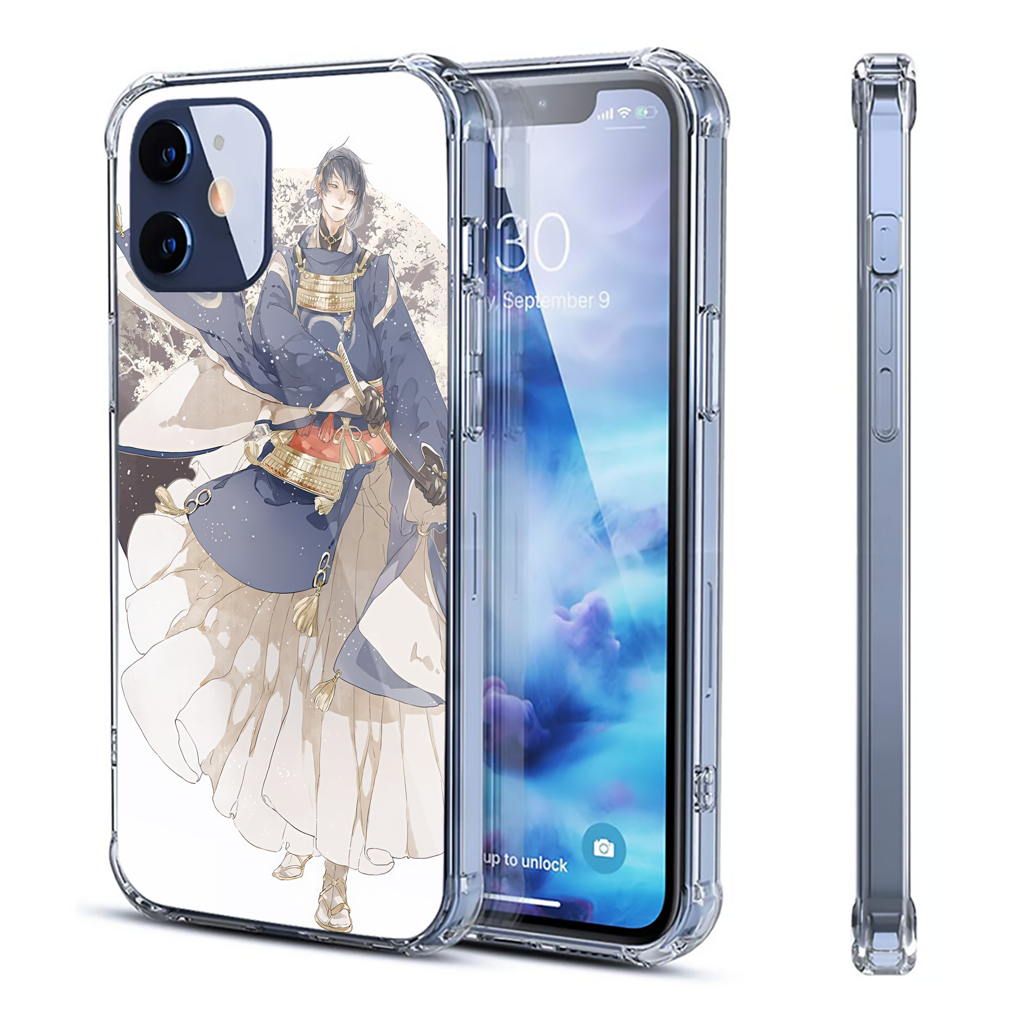 （画像用） 刀剣乱舞 Touken Ranbu 【iPhone 12シリーズ対応】透明スマホケース（クリアソフトケース）